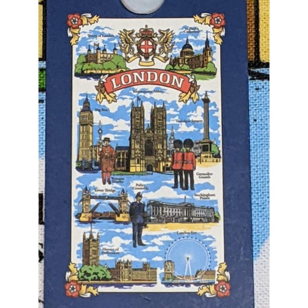 Londen Tea Towel 100% Cotton NEW Historical England 32" x 18" Westminster Abby